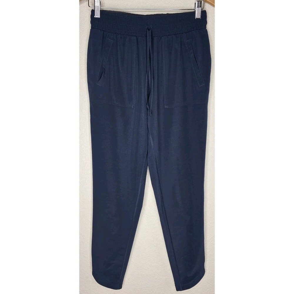 PrAna Pants Women XS Navy Jogger Stretch Pull On Outdoors Drawstring Crop Hiking
